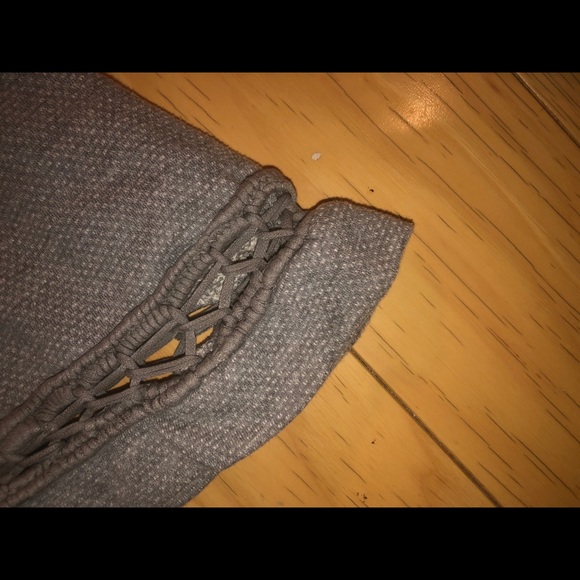 Free People Gray swing hi low Sweatshirt Top SZ S - Picture 2 of 4